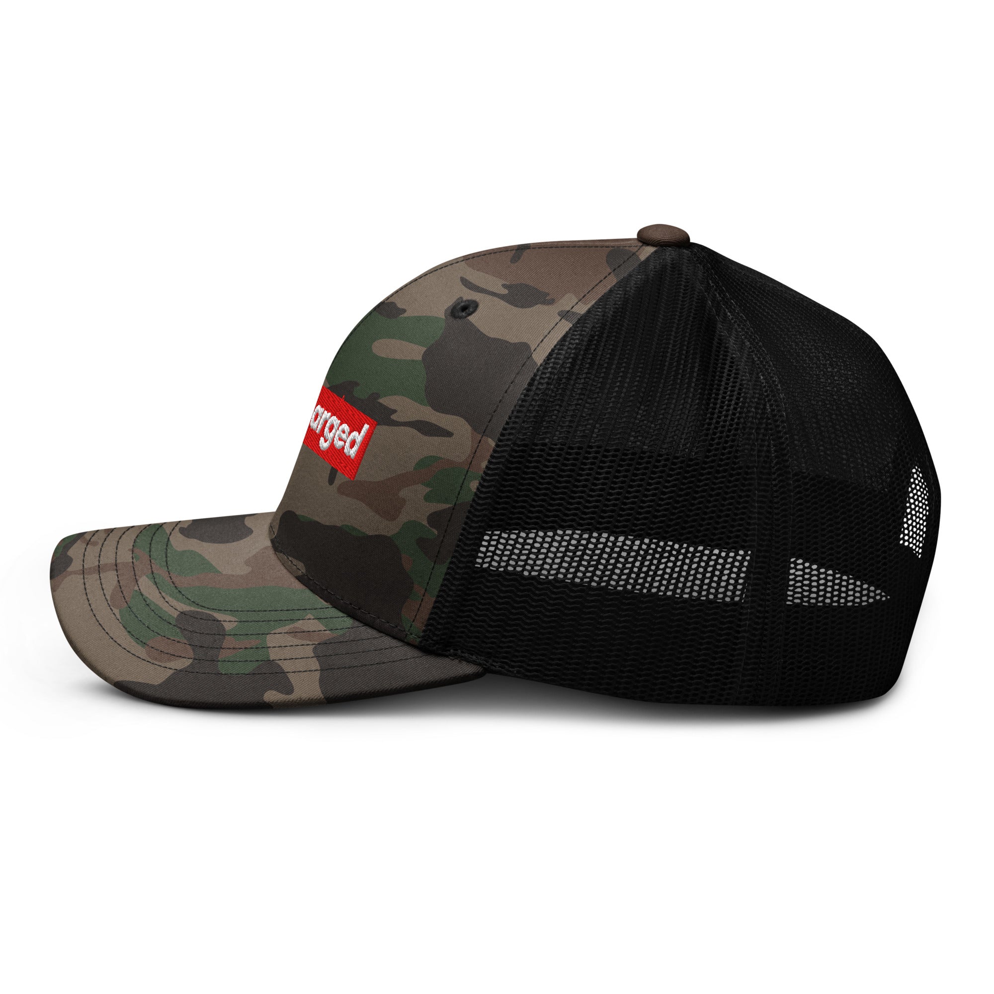 Supercharged' Embroidered Premium Camo Hat