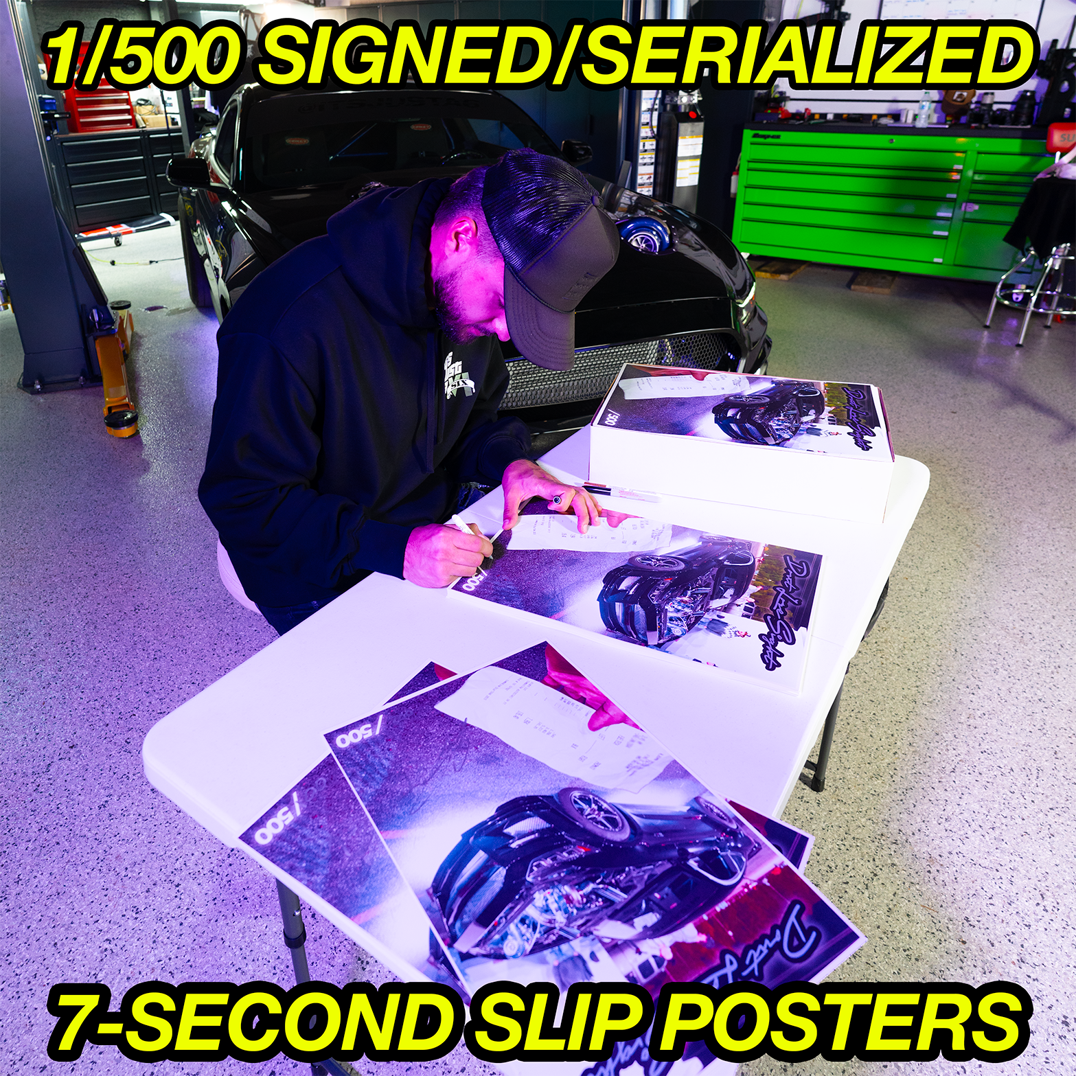 1/500 LIMITED Signed '7-Second Slip' Poster