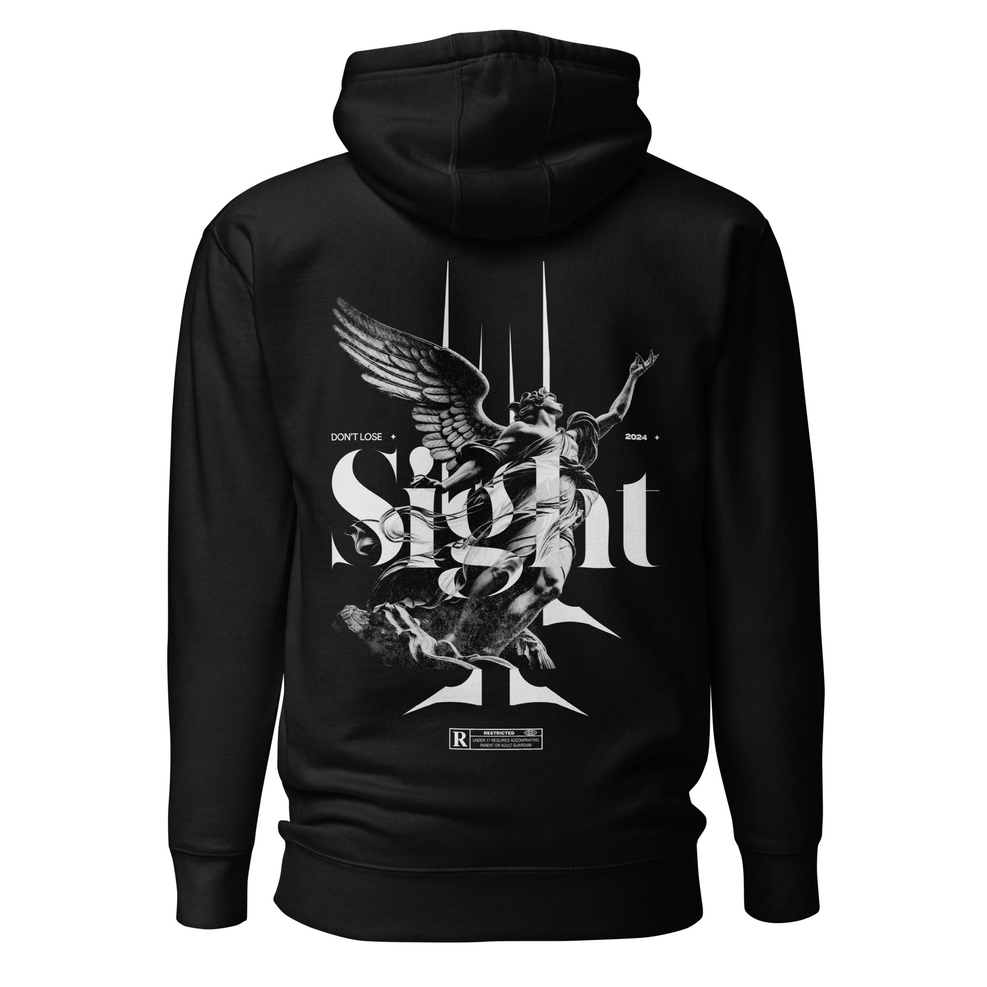 Sight Angel Hoodie B&W