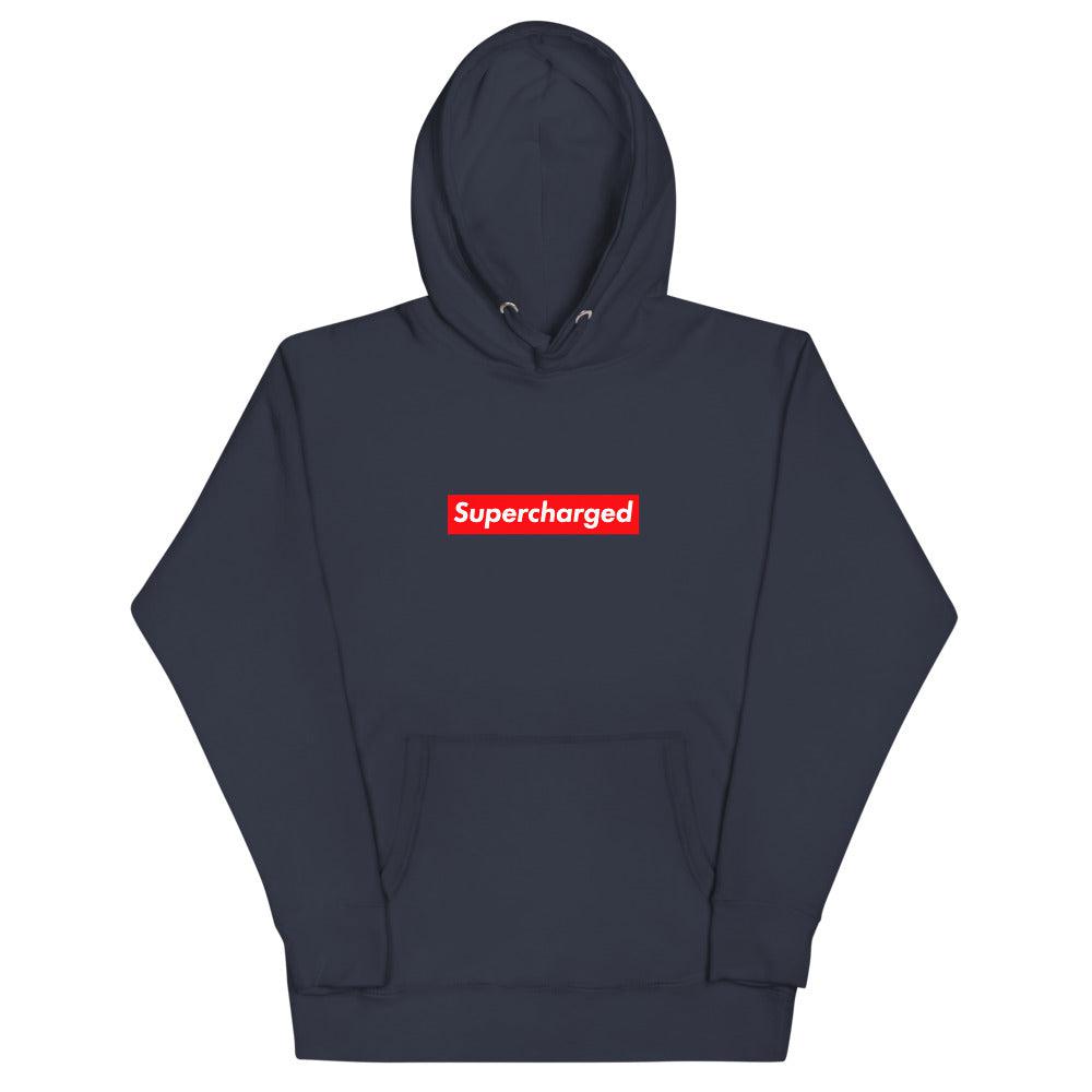 Supreme Small Box Logo Small Blue Hooded Sweatshirt - 100% Authentic